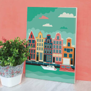 Peinture Amsterdam par Numéro 20x30 – Image 4