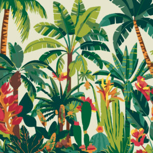 Peinture par numéros Végétation Tropicale – Kit créatif 30 × 40 cm – Image 5