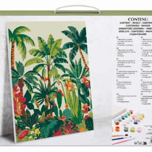 Peinture par numéros Végétation Tropicale – Kit créatif 30 × 40 cm – Image 4