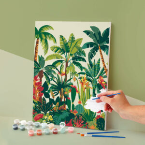 Peinture par numéros Végétation Tropicale – Kit créatif 30 × 40 cm – Image 2