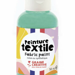 Peinture textile menthe 50ml – Image 1