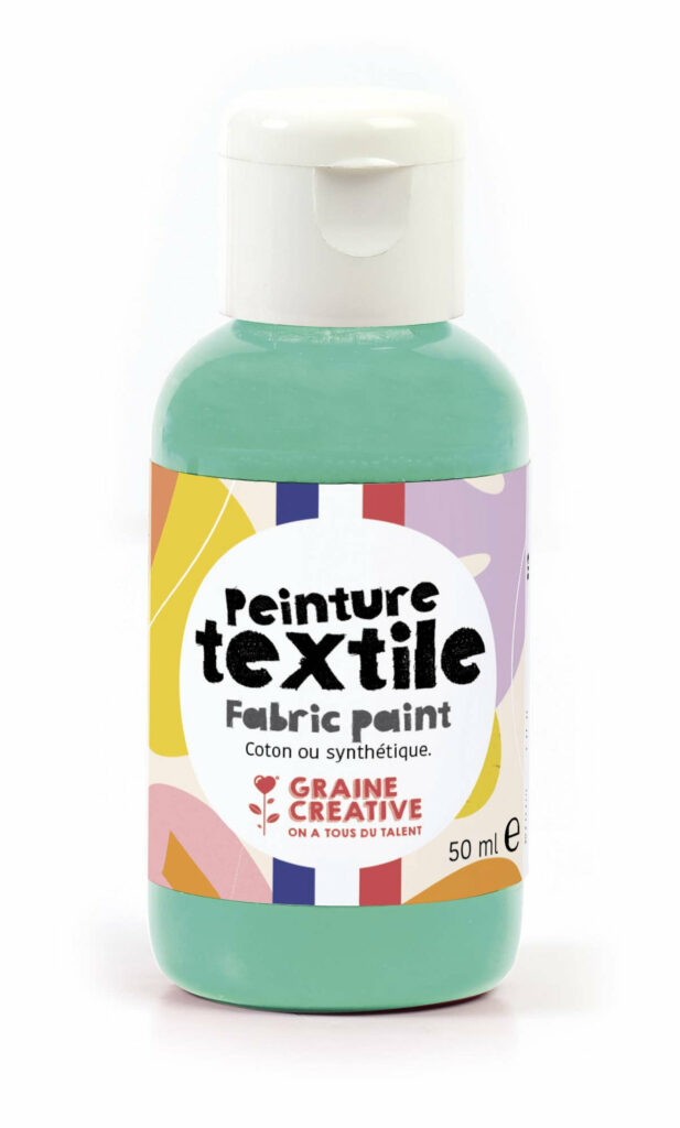 Peinture textile menthe 50ml