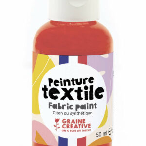 Peinture textile Rouge 50ml