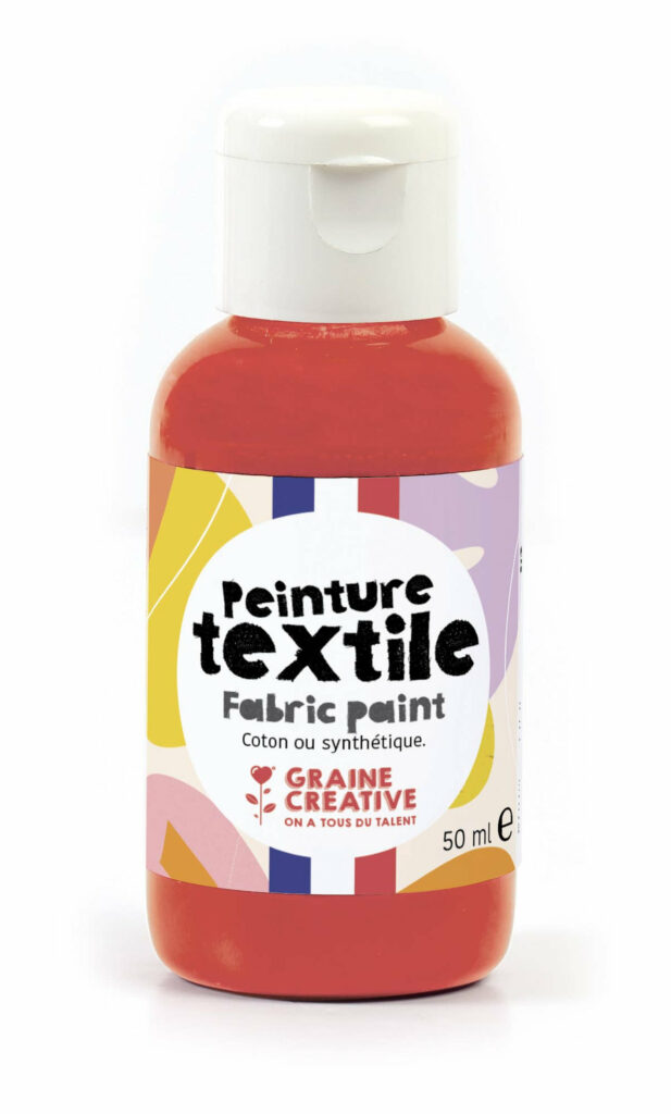 Peinture textile Rouge 50ml